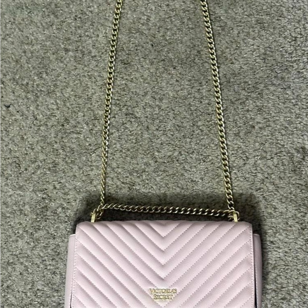 Victoria's Secret Pink Chevron Crossbody Bag